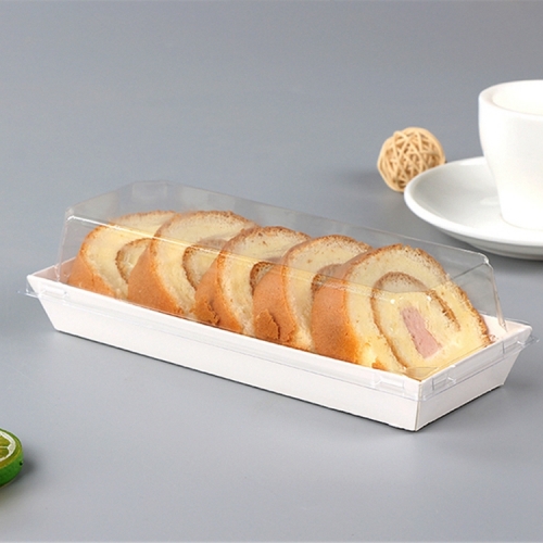 Paper Charcuterie Boxes White Square Disposable Food Containers Bakery Boxes Pastry Boxes with Clear Secure Lids for Strawberries Sandwich Slice Cake Cookies