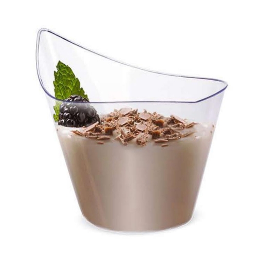 Plastic Cup For Serving Dessert Fruits & Mini Appetizer, Sampling Tasting Cups for Wedding Birthday Parties