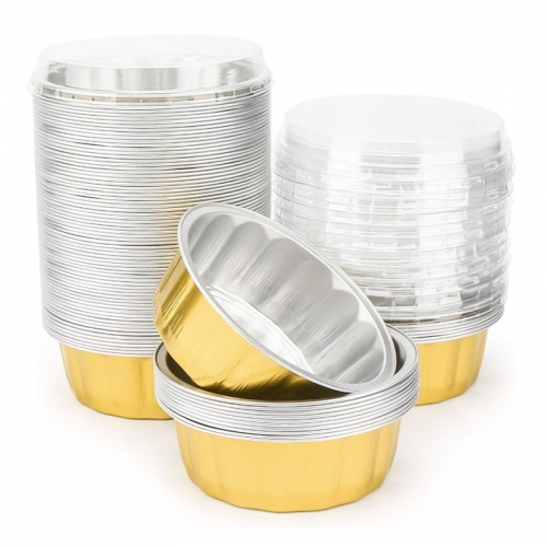 Foil Baking Tins Leftover Containers Takeout To Go Food Containers With PP Covers