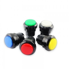 Black Illuminated Button With Microswitch and Led