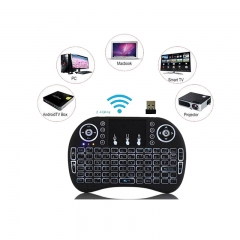 Mini i8 2.4G Air Mouse Wireless Keyboard with Touchpad Black