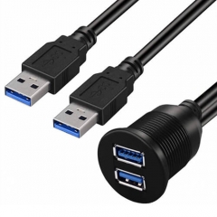 Dual USB3.0 Extension Cable 3ft