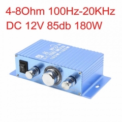 180W DC 12V 3A Hi-Fi FM Audio Stereo Power Amplifier