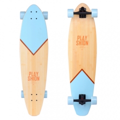 Funshion cruiser skateboard with bamboo surface, wooden longboard