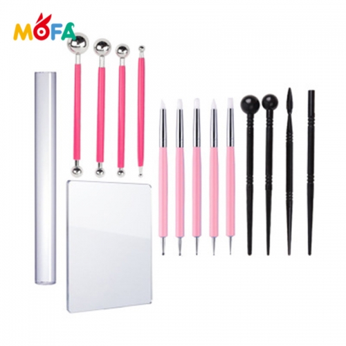 MOFA 15 Pieces clay tool set Double ended Pottery Sculpting Tool Set Clay For Artist Art clay tools pottery