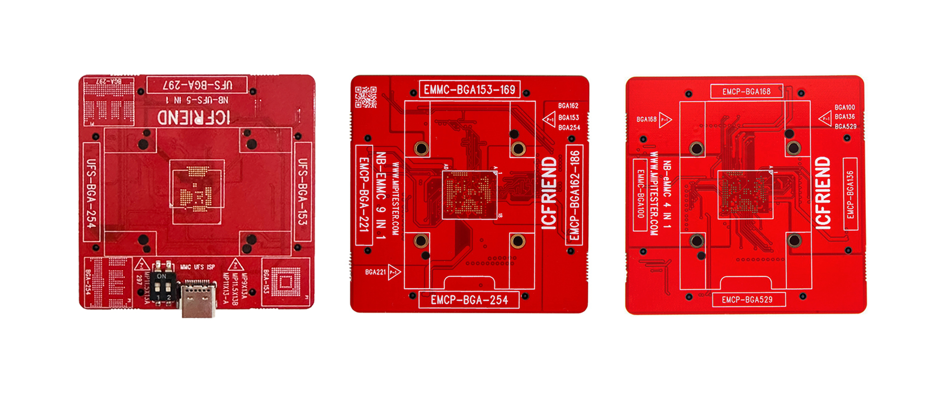 UFS-5IN1+EMMC-13IN1-SOCKET PCB