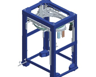 design of ring type pallet stretch wrapper