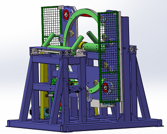 steel wire roll packing machine