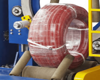 corrugated hose coil packing machine