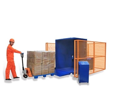 floor level base pallet flipper machine