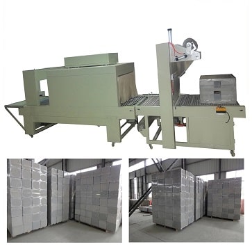 Heat sealing  shrink wrapping machine for rock wool insulation board-min