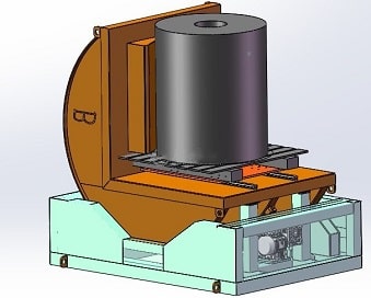 steel coil downender with movable platform benefit for loading and unloading