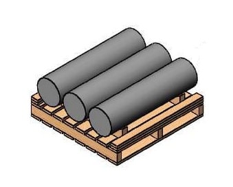 pallet loads wrapped by horizontal orbital wrapper-min