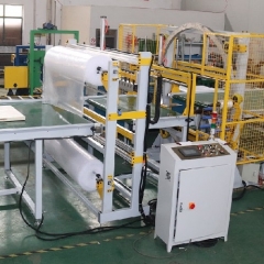 Horizontal orbital wrapping machine with film dispenser HM-A1600-FD