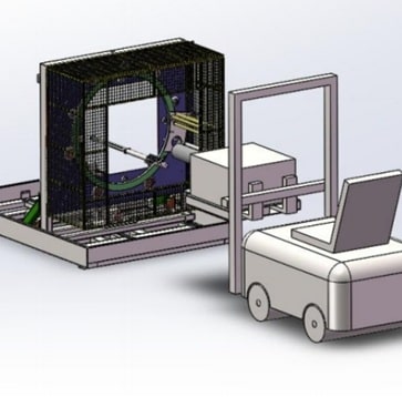 horizontal orbital pallet stretch wrapping machine-min