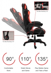 Wholesale Red Blue Comfortable Reclining Gaming Chair