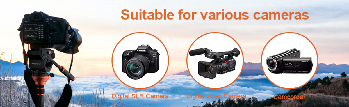 Professional Camera Tripod for Nikon Canon Sony DSLR Camera Camcorder