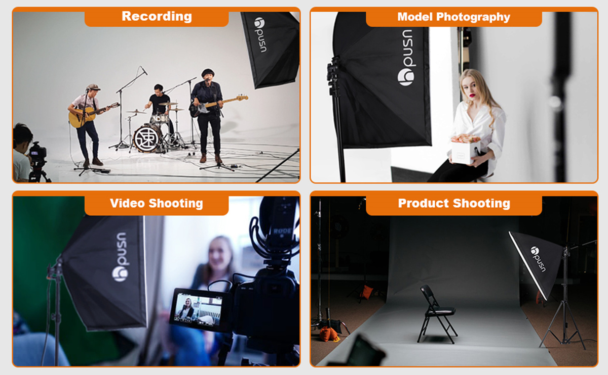 Softbox Lighting Kit for Studio Photography