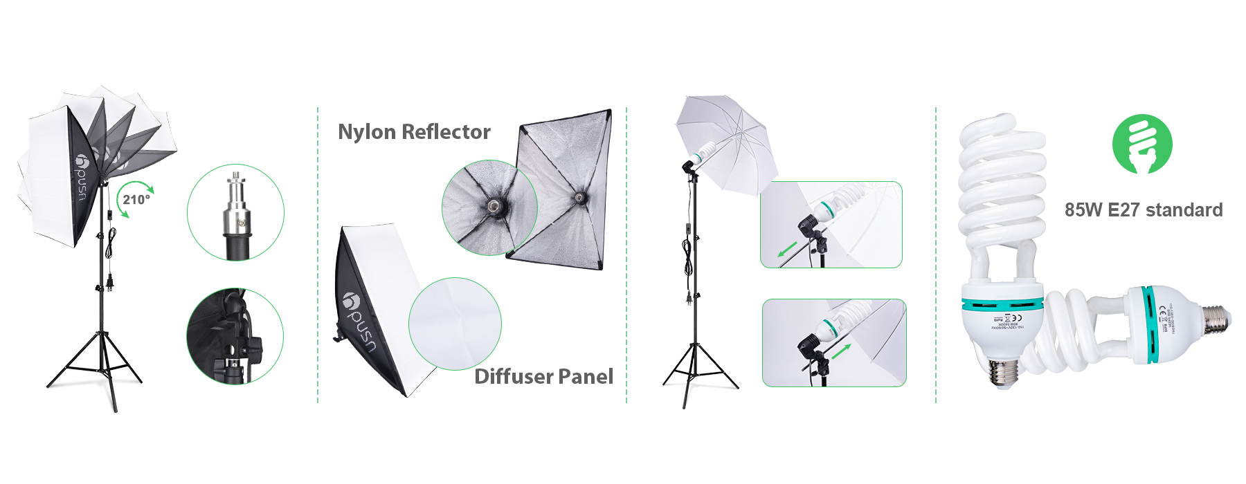 Profession Photography Lighting Kit