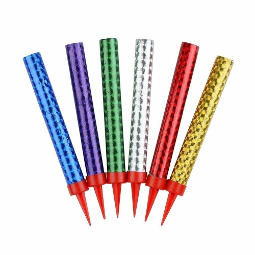 Nispet 1pair of bags/12pcs Birthday Cake Candles Multi Color for Party Supplies