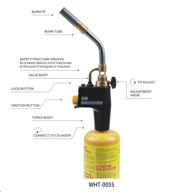 Mapp & Propane Torch WHT-005 & WHT-005