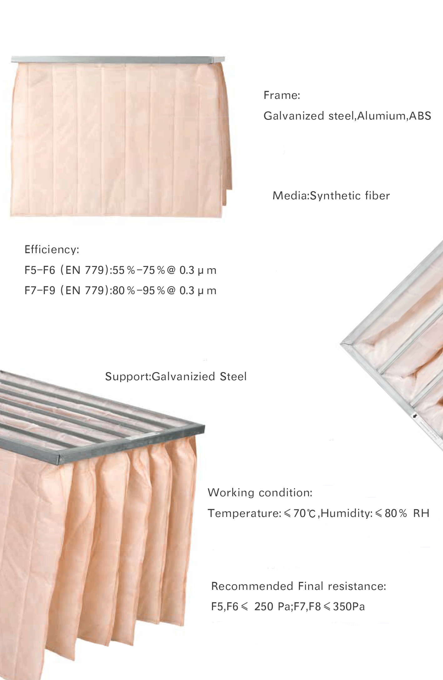 Fibreglass Pockets Filter