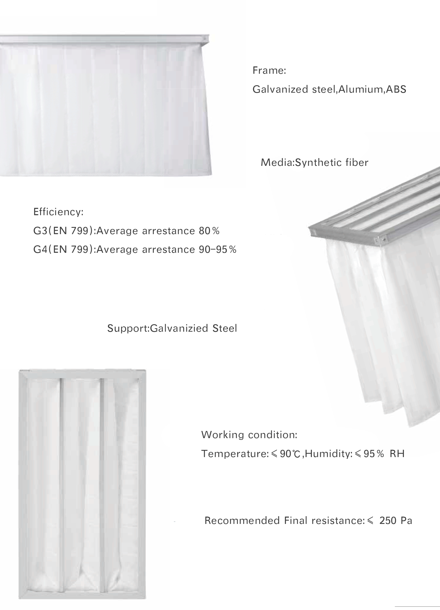 Multi-pockets Pre-filter