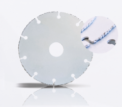 CARBIDE GRIT MULTI-MATERIAL BLADE