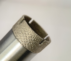 Brazed diamond uniformly distributed drill bit