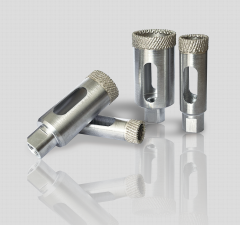 Brazed diamond uniformly distributed drill bit