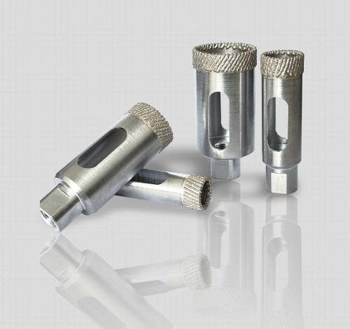 Brazed diamond uniformly distributed drill bit