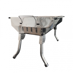 Stainless Steel Grill BBQ Set Portable Folding Mini Charcoal BBQ Grill for Camping Use