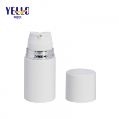 Eco Friendly Airless Cosmetic Bottles Pure White Label Printing 30 / 50 / 100Ml