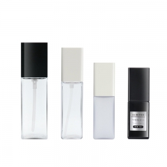 Skin Care Empty Lotion Bottle 35ml 50ml 75ml Square Shape Custom Color