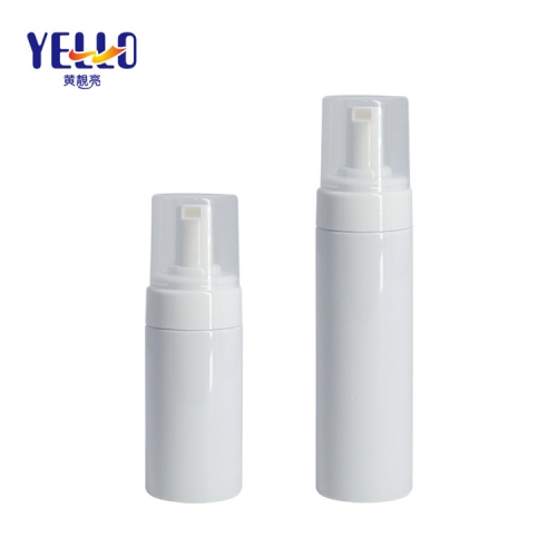 PET Plastic Empty Foam Bottles 100ml With Foaming Pump Round Shape