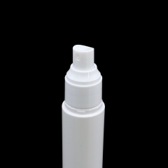 Cylinder Shape White Empty Lotion Pump Bottle , Plastic Cosmetic Container