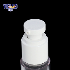 Transparent Airless Cosmetic Bottles Gold Plating / 35ml Lotion Bottle Packaging