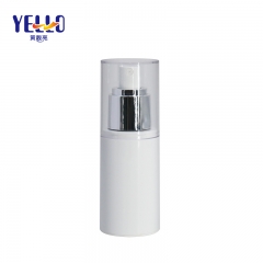 White Plastic Airless Cosmetic Bottle 50ml For Skincare Packaging