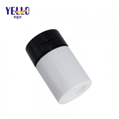 Black Pump Airless Cream Bottle 50ml Round Shape OEM Customized