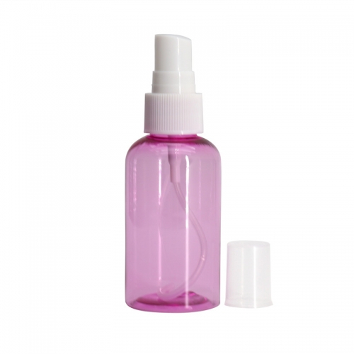 Small Capacity Empty Spray Bottles , Light Pink PET Plastic Spray Bottles