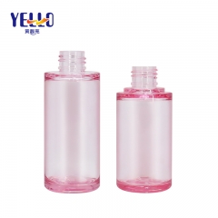 Portable 50ml Pink Thick Wall Serum Pump Bottle