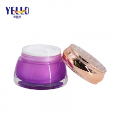 Elegant Style Acrylic Cosmetic Cream Jar Weather Resistance Customized Color