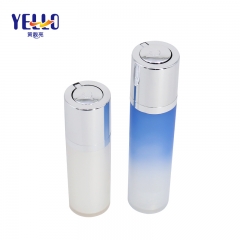 Unique Plastic Airless Bottles Cosmetic Packaging / Skincare Serum Acrylic Lotion Bottle