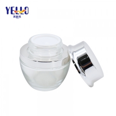 Custom Logo Cosmetic Glass Cream Jar 20g Face Cream Container Scratch Resistant