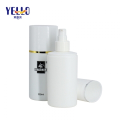 PE Plastic White 200ml Empty Toner Bottles For Cosmetic Packaging