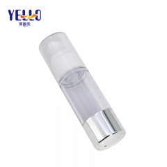 Clear Airless Cosmetic Containers 30ml Cream Travel Lotion Bottles