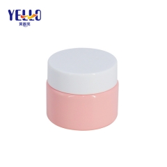 1oz Pink Skin Care Cosmetic Cream Jar With Screw Lid Silk Printing