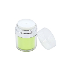 Durable Airless Cosmetic Cream Jar Acrylic Plastic For Face Cream 15g Easy To Carry