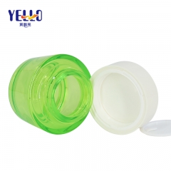 Fancy Cosmetic Cream Jar PET Plastic Material High Transparent Color