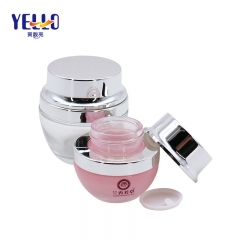 20g 50g Glass Cosmetic Cream Jar Customized Color Label Printing